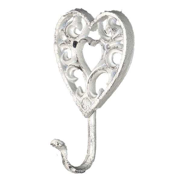 HEART-SHAPED CAST IRON HOOK