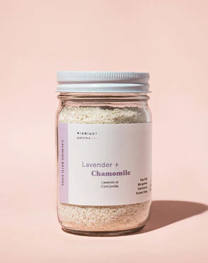 LAVENDER + CHAMOMILE CALMING BATH SOAK