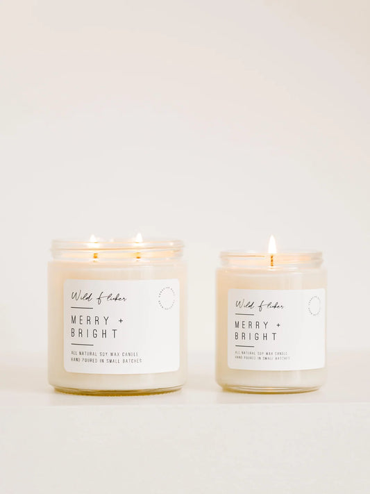 MERRY AND BRIGHT SOY WAX CANDLE