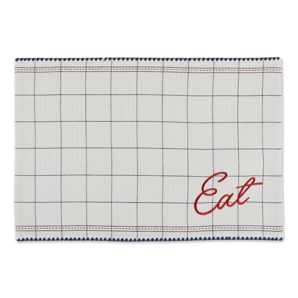 EAT EMBELLISHED PLACEMAT