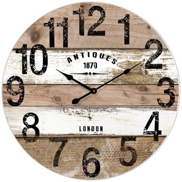 ANTIQUE PLANKS WALL CLOCK