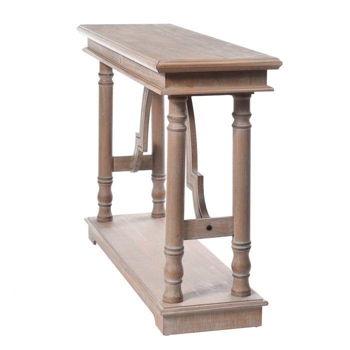 WEATHERD WOOD TRESTLE TABLE