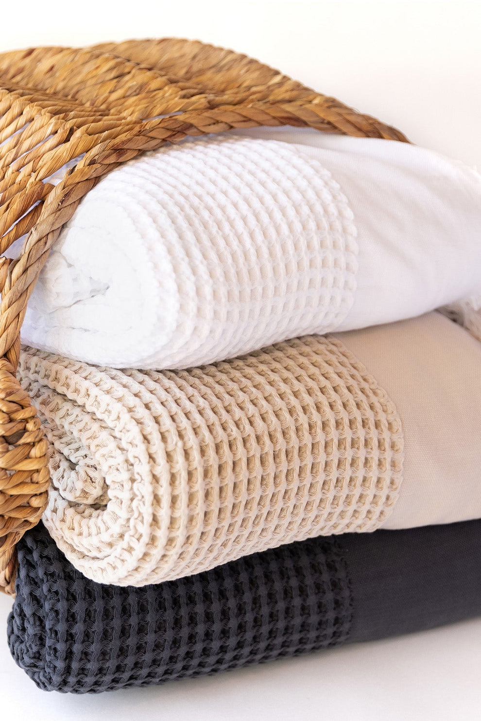KING WAFFLE BED COVER