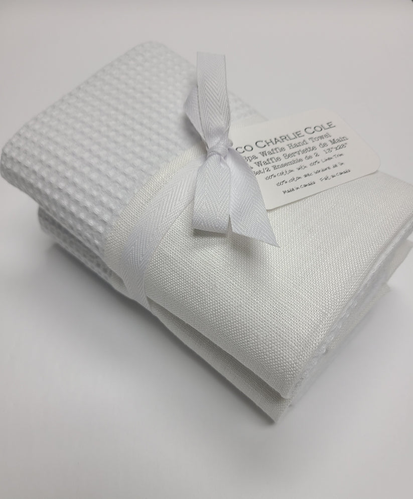 SPA WAFFLE HAND TOWEL S/2