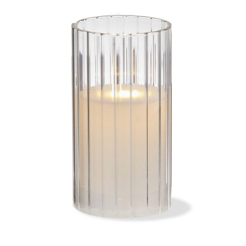 6" RIBBED LED CANDLE