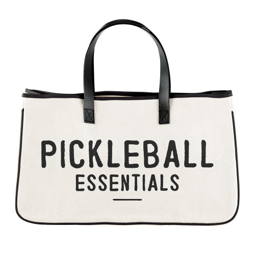 PICKLEBALL ESSENTIALS CANVAS TOTE