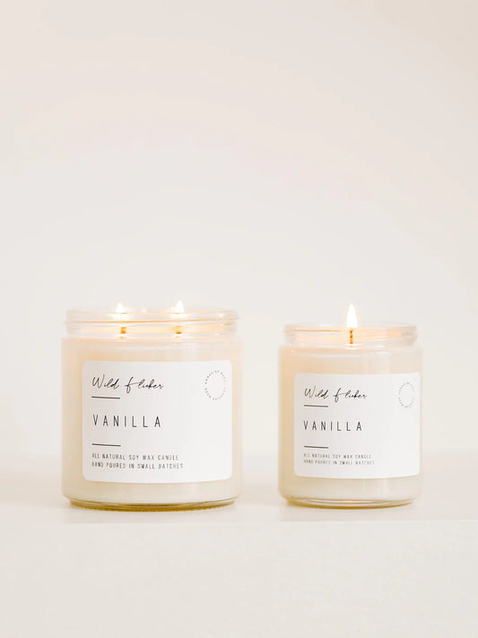 VANILLA SOY WAX CANDLE