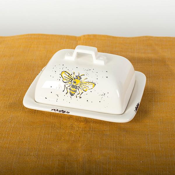 BEE BUTTER DISH