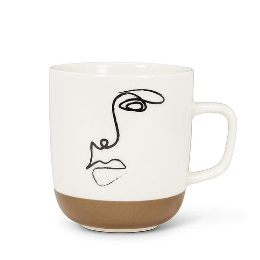 ABSTRACT FACE MUG