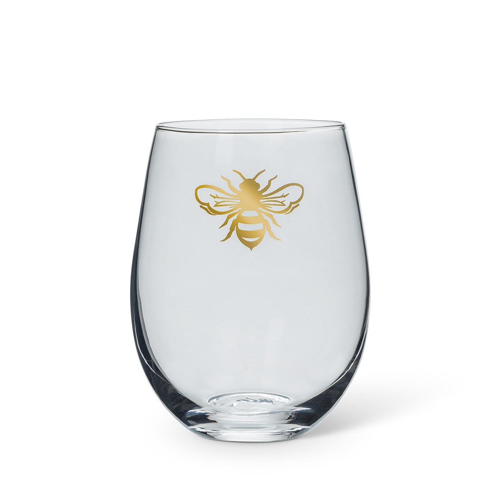 BEE STEMLESS WINE GLASS