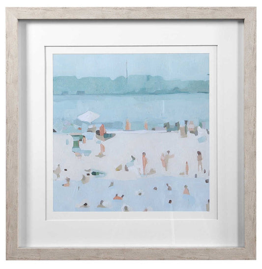 SEA GLASS SANDBAR FRAMED PRINTS