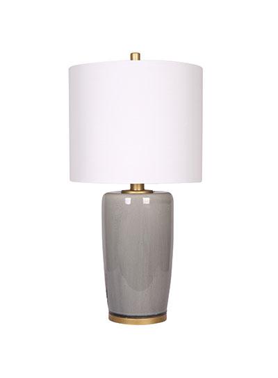 GREY GLAZE CERAMIC LAMP