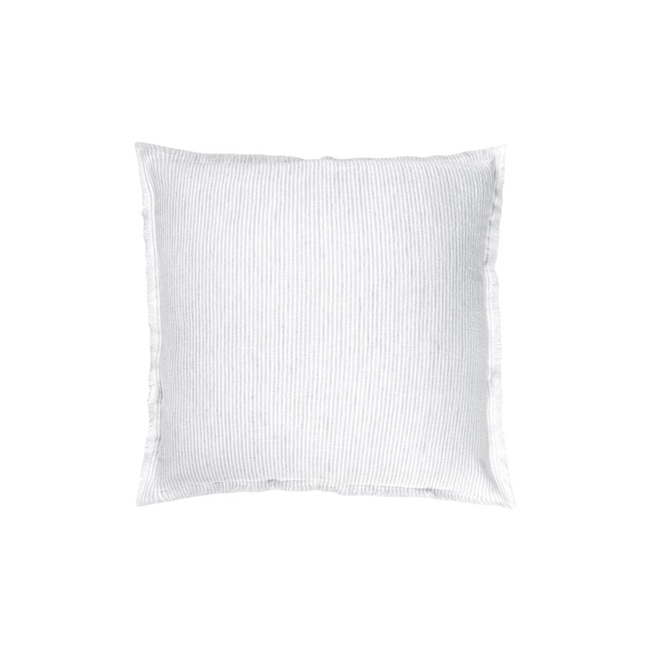 WHITE STRIPE LINEN PILLOW